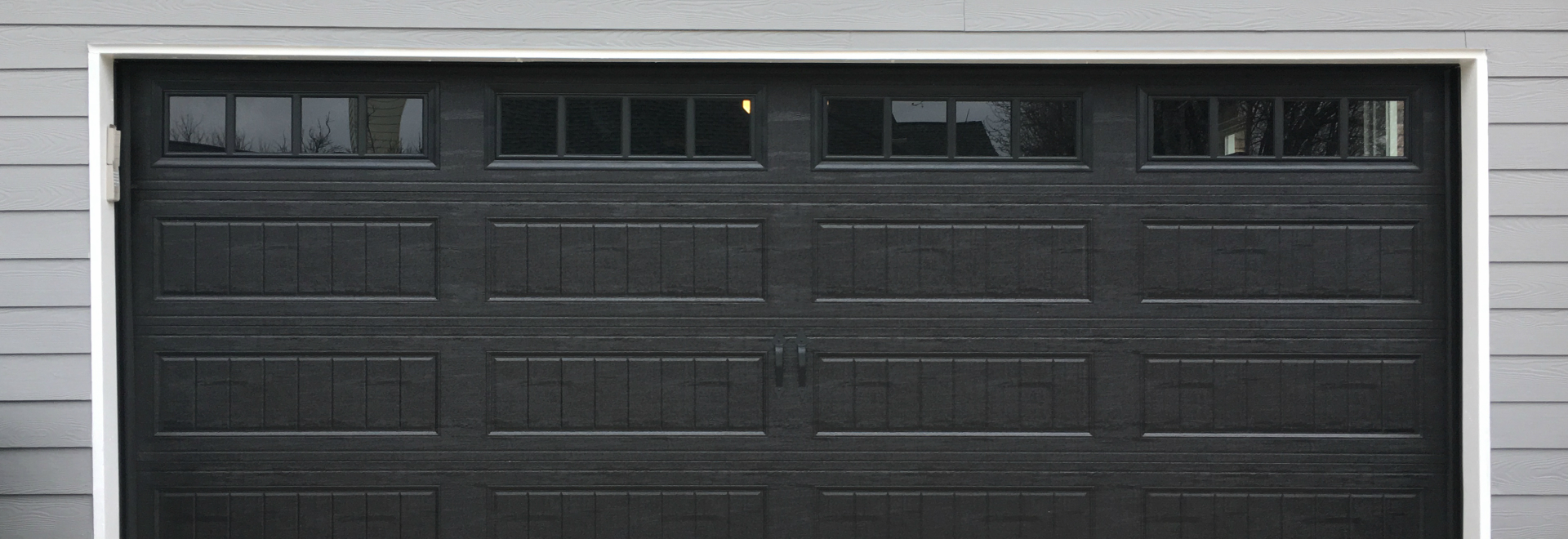 Black Garage Door