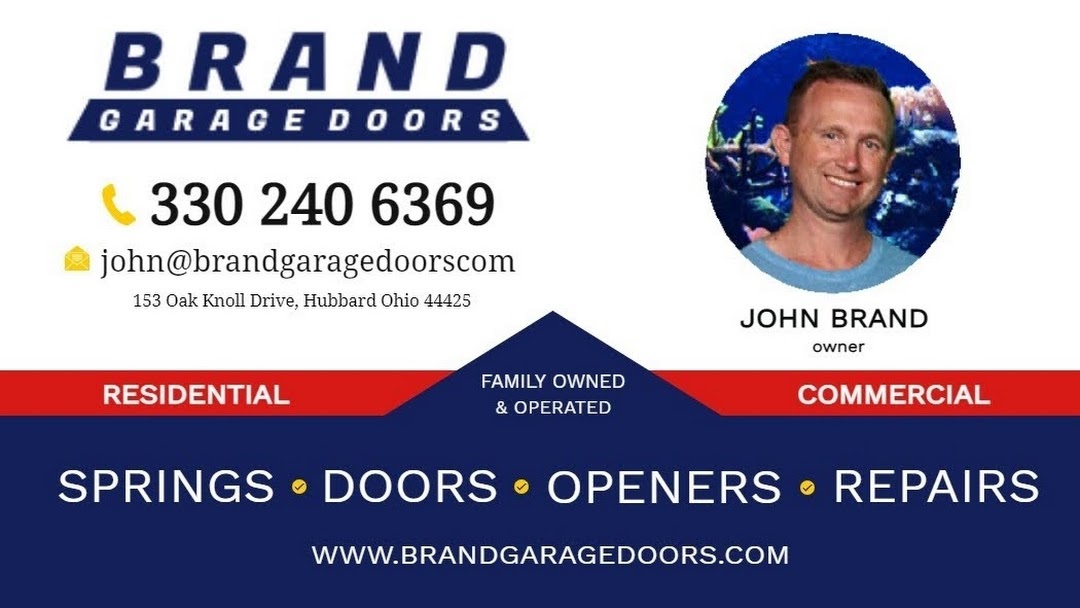 brand garage doors branded business card